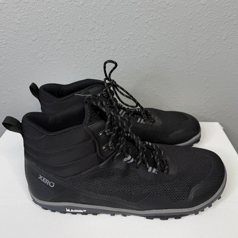 Xero Men’s Black Scrambler Mid Boots / Size-15